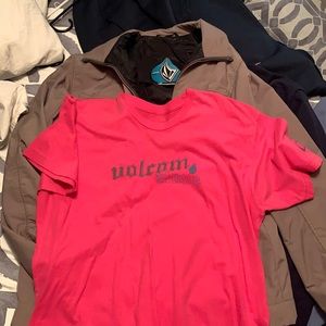 Two for one volcom snow jacket and shirt